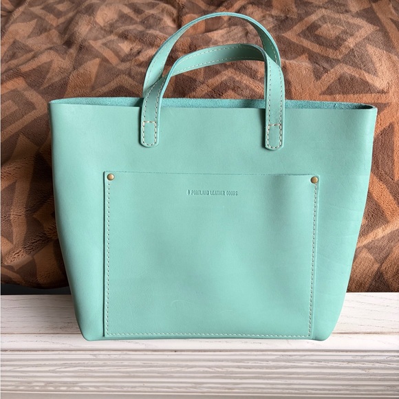 Portland Leather Handbags - Portland Leather Mint Leather Tote Bag